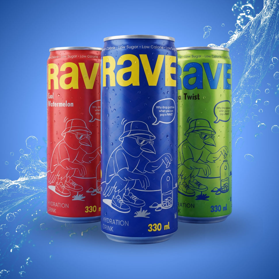 RAVE Energy Drink Assorted Trial Pack – Original, Cool Watermelon ...